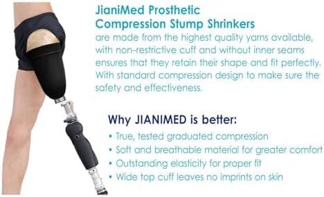 Prosthetic Stump Shrinkers–Above Knee, 35cm, Compression, Amputee Socks, 20-30, Daily use, Taiwan Excellence L