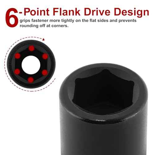 CASOMAN 1/2" Drive x 18mm Impact Socket, 6-Point, Metric, CR-MO
