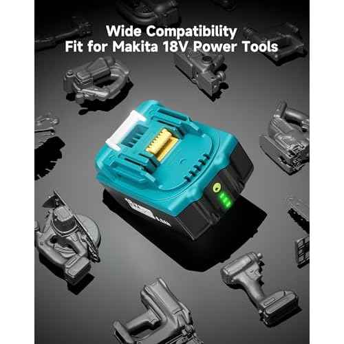 18V Lithium Battery Replacement for Makita 18V Battery 6.0Ah Compatible with Makita 18V Battery BL1860B BL1850B BL1840B BL1830B, 2Pack