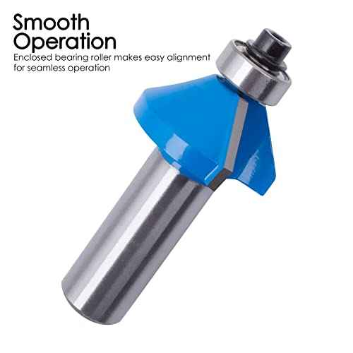 KOWOOD Router Bits Sets of 24A Pieces 1/2 Inch Shank Router Bit Set T Shape - for Commercial Users and Beginners¡¦