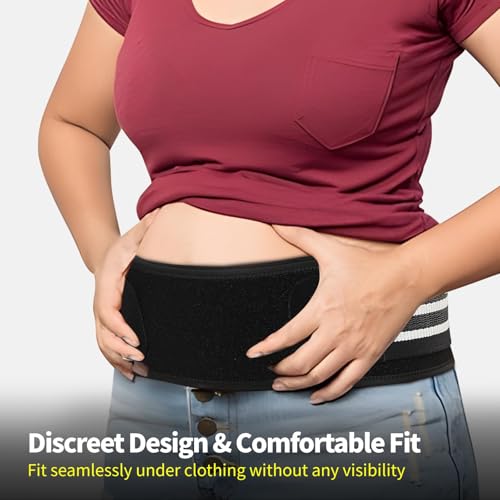 Sacroiliac SI Joint Hip Belt for Women Men-Alleviate Sciatica|Pelvic|Back|Lower Back Support, Pelvic Support Belt, Adjustable Lumbar Pain Relief,Black, S(Hip Size 26"- 31")