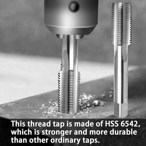 ATOPLEE Metric Thread Tap, M10 HSS 6542 Right Hand Thread Tap (M10x1.0)