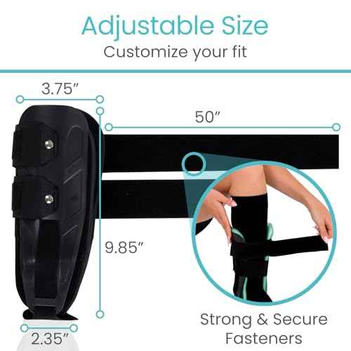 Vive Ankle Stirrup Brace - Air Gel Stabilizer for Ankle Sprain, Tendonitis Support for Men & Women - Right & Left Foot -Achilles Tendon Compression Relief -Fracture Treatment - Hot & Cold Therapy