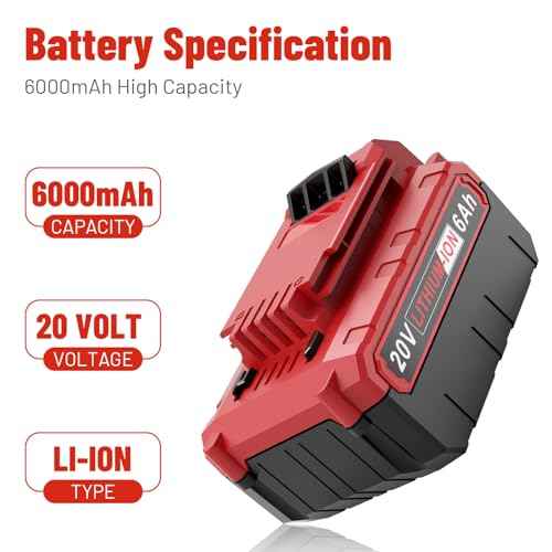 Fancy Buying 6.0Ah 20 Volt PCC685L Replacement Battery for Porter Cable PCC685L PCC680L PCC682L Cordless Power Tools Battery