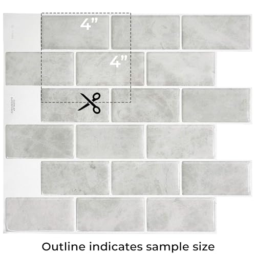 Smart Tiles Sample Kit Smart Tiles - Subway Dark Gray