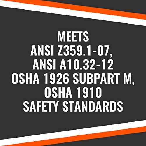 Malta Dynamics 18¡± D-Ring Extender with Snap Hook for Fall Protection and Roofing, OSHA/ANSI Compliant