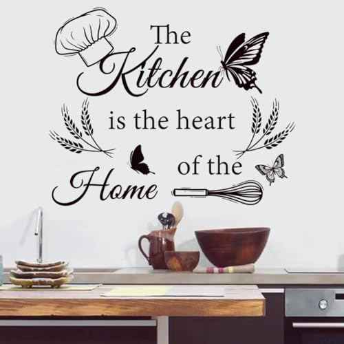 3 Set Kitchen Wall Decals Vinyl Wall Sticker Peel and Sticker Wall Decor for Dining Room Kitchen Home Restaurant.