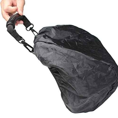 MELOTOUGH Electrician Tool Pouch Bag with Shoulder Strap Tool Belt Pouch with Rain Cover and Electrical Tape Strap,Hammer Holder Electricians Tool Bag (20 Pockets)