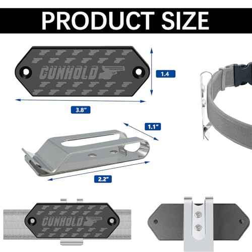 Magnetic Belt Tool Holder, Heavy Duty Tool Belt Clip, Storage Organizer for Screws, Hammer, Pliers, Drill Bit, Wrench, or Any Magnetic Tools and Hardware