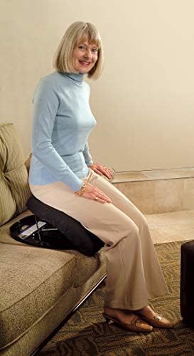 Carex Uplift Premium Seat Assist Plus With Memory Foam - Chair Lift And Sofa Stand Assist - 70% Seat Lift Assistance Up To 350lbs