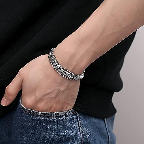 LinnaLove Stainless Steel Interchangeable Chain for Medical Alert id Bracelets for Women and Men