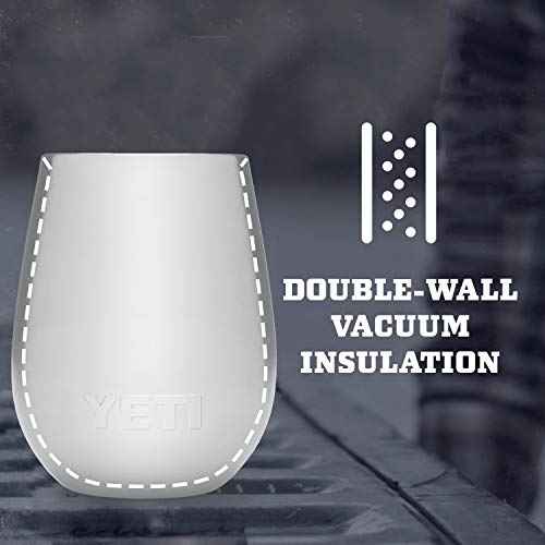 YETI Rambler 10 oz Wine Tumbler, Vacuum Insulated, Stainless Steel, NO LID