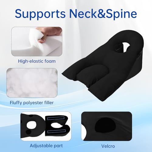 Face Down Pillow After Eye Surgery - BBL Pillow After Surgery for Sleeping - Prone Face Down Massage Pillow Headrest for Bed - Vitrectomy Recovery Equipment