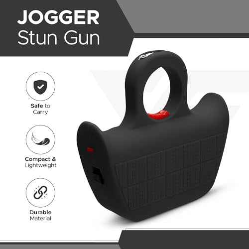 Jogger Stun Gun V2 - Self Defense Stun Gun for Joggers, Lightweight Design, Comfortable Grip, Portable, Easy to Use, Compact for Personal Safety Womens self Defense (Purple)