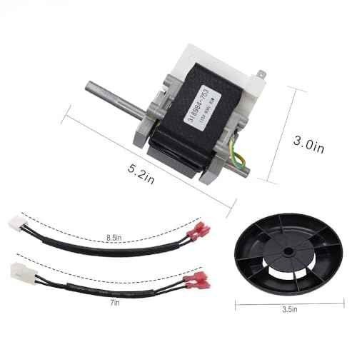 318984-753 LA11AA005 Draft Inducer Motor Blower Wheel Replacement Kit for Jakel Carrier Payne Bryant Furnace Compatible Part Number J238-150-1571 310371-752 HC21ZE117 65569