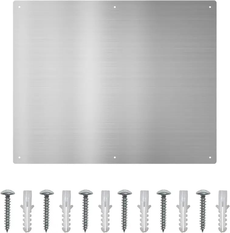 VIKIO HOME 30"x24" Heavy-Duty Stainless Steel Stove Backsplash – Stylish Wall Protector with Ultra Flat Surface – Resists Oil, Heat & Stains – Modern Look, Quick Installation