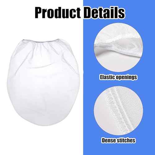 10PCS Paint Strainer Bag, 1 Gallon Paint Filter Bucket with Elastic Opening Drawstring, White Nylon Mesh Filter Fine Mesh Bag for Paint Gardening