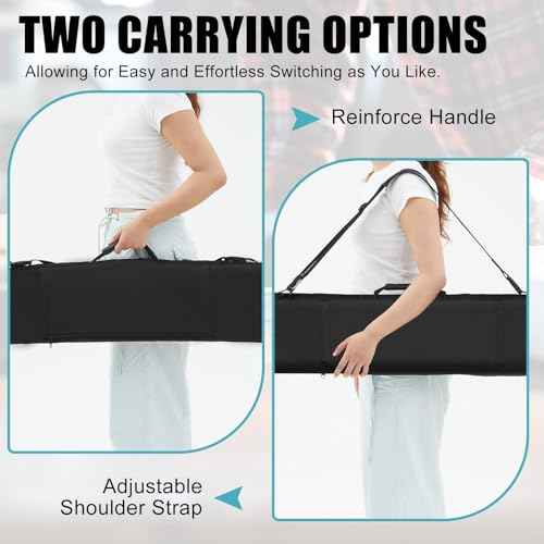 Guide Rail Bag 1680d Polyester Protective Track Saw Bag for Transporting Track Saw Guide Rails and Accessories, up to 55''