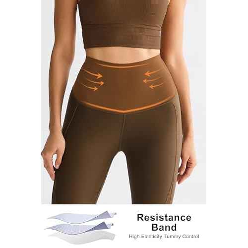 Orolay Resistance Band Leggings 7/8 Leggings for Women High Waisted Leggings for Women Tummy Control Compression Yoga Pants