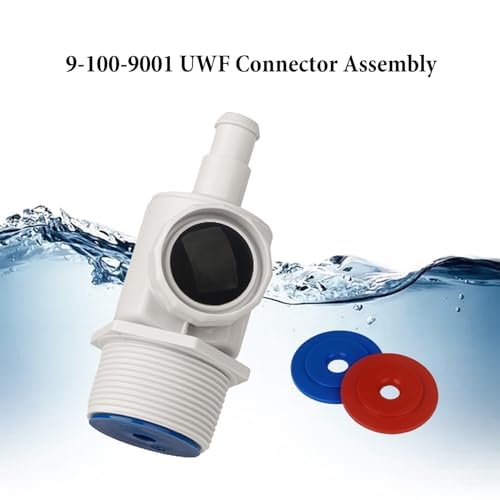 9-100-9001 Pool Cleaner UWF Connector Assembly Compatible with Polaris Zodiac 380, 280, 180, Universal Wall Fitting UWF Connector Assembly-2 Set