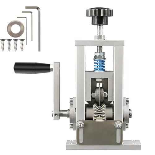 Wire Stripping Machine, Durable Aluminum Frame Upgraded Spring Design With One Extra White Steel Pressure Blade, 0.05''-1'' Wire Stripper