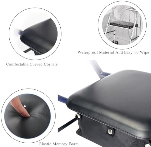 YZRYXHWL Rollator Seat Cushion, 12 "X12 Replacement,Rolling Walkers Replacement Parts(1ea Black)