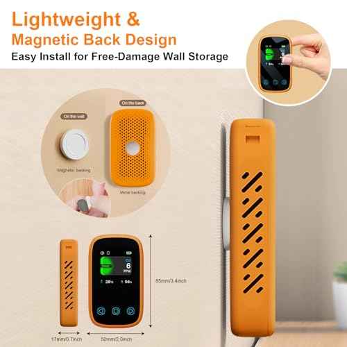 [3-in-1] Carbon Monoxide Detector | Humidity | Temperature, Portable Co Gas Monitor with Lanyard, Air Quality Sensor for Outdoor Camping Travel RV Car