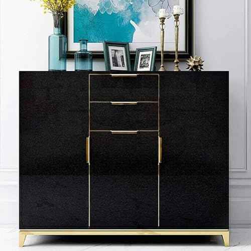 TANONE Shiny Black Contact Paper Peel Stick Wallpaper Vinyl Wrap Self Adhesive Decorative Film for Wallcovering Kitchen Countertops Cabinets Furniture (15.7" X 78.7")