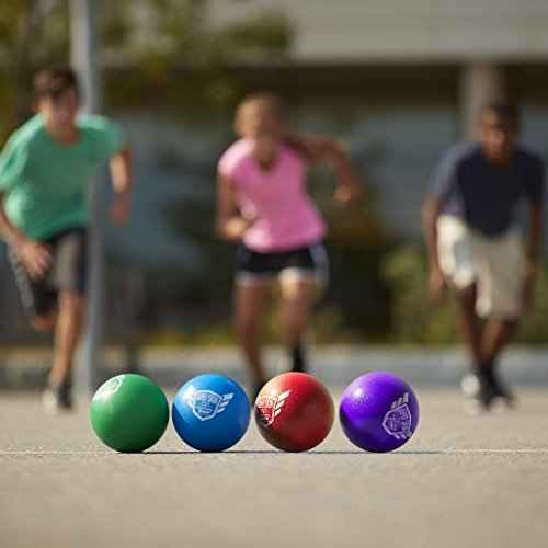 Franklin Sports Dodgeball Ball Set ? Superskin-Coated Foam Balls for Playground Games ? Small Dodgeballs for Gymnasium Games ? Easy-Grip Foam Balls ? Won¡¯t Shred or Tear for Hours of Fun