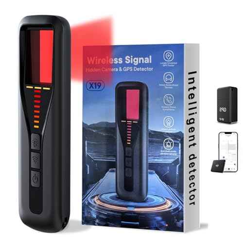 Hidden Camera Detector for Travel 2025 Upgraded Spy Camera Finder, Wireless Signal Scanner for Office/ Car/ Bathroom/ Hotel. Features 5 Sensitivity Levels, 4 Detection Modes and 25 Hour Battery Life