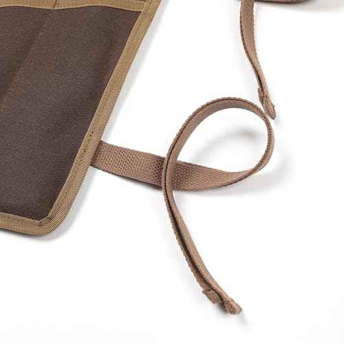 Tool Roll, Wrench Organizer Roll Up Tool Pouch with 24 Pockets | Durable Waxed Canvas 16 OZ Portable Tool Storage Carrier Bag(33.5 X 13.5 IN | Brown)
