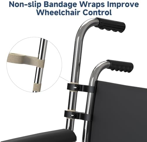 Wheelchair Handle Extenders - Stroller Handle Extender Extension, Universal Wheelchair Push Bar, Stroller Extension Handles, 2 Pack