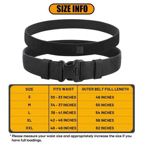 KRYDEX Duty Belts Law Enforcement 2 Inch Police Belt Nylon Duty Belt with Belt Keepers