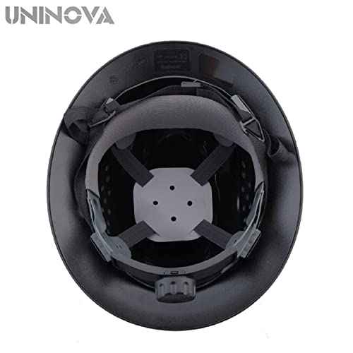 UNINOVA Full Brim Hard Hat Hardhats Men ANSI Approved OSHA Cascos De Construccion Vented Hard Hat Full Brim Safety Helmet for Construction