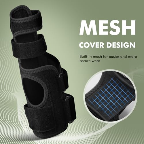 Trigger Finger Splint, 2 Finger Brace for Index, Middle, Ring, Pinky Finger, Treatment for Hand Fractures, Arthritis (S/M, Right)