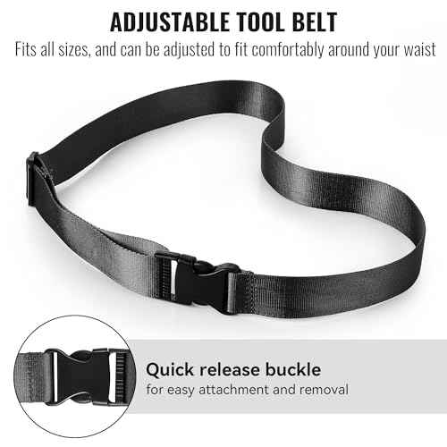 Feekoon Window Cleaning Holster with Belt, Detachable Side Bucket on a Belt, Squeegee Holder Tool Belt, Carry Multiple Tools on Your Waist, Window Cleaning Tools Kit Ideal for Window Cleaners