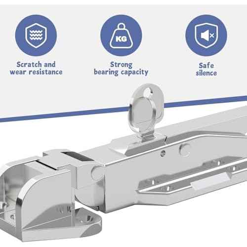 Walk-in Cooler Door Handle, Heavy-Duty Latch Set with Interior Release, Offset -1/8 in to 1/4 in(Flush) and 5.9" Solid Metal Interior Release Handle, Closer Complete Kit for Freezer Rooms, Silver