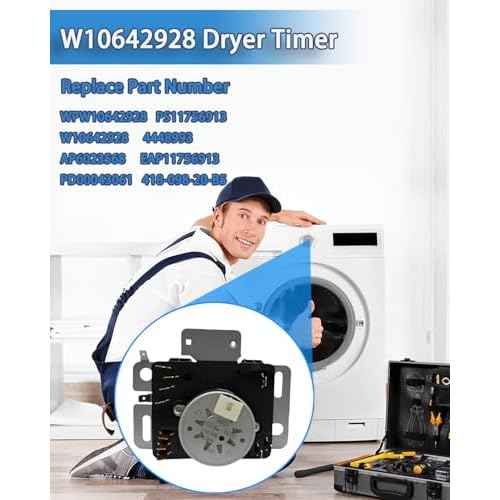 Upgraded W10642928 WPW10642928 Dryer Timer Compatible with Maytag MEDX655DW1 MEDX655DW0 MGDX655DW2 MGDX655DW0 Dryer etc. Replacement for PD00043061, 4448993, AP6023568, PS11756913, EAP11756