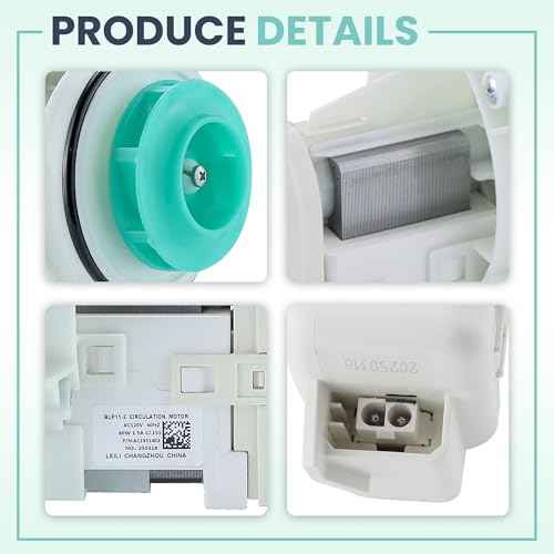 5304519906 BLP11-2 Dishwasher Pump and Motor Assembly Compatible for Fri-gidaire Ik-ea White-Westinghouse Washer Water Pump,Replaces AP6840161 A11951402 PS12712308 by MIFLUS