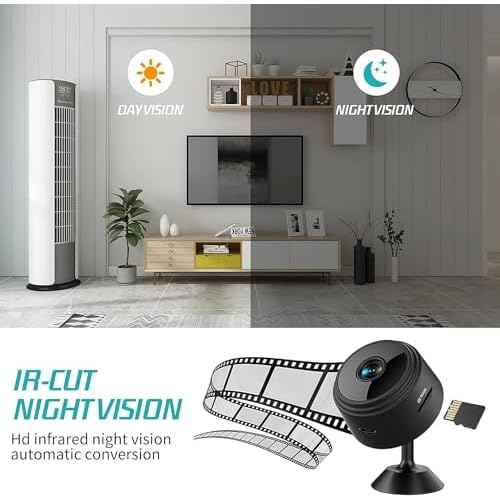 Thcbme Spy Camera Hidden Camera, 1080P HD WiFi Camera - Mini Nanny Cam with Night Vision & Motion Detection - Indoor/Outdoor Wireless Cameras for Home, Car, Baby & Pet Monitoring