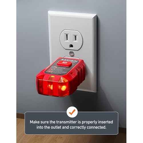 AstroAI Circuit Breaker Finder with GFCI Outlet Tester, Electrical Tester Tool for Home/Workshop Circuit Tracing, Quickly Locates Breakers with Indicators
