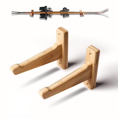 Ski Hangers for Wall, Ski Holders for Wall, Ski Mount Wall, Ski Holder Wall, Ski Rack Wall Mount, Ski Storage Rack Wall Mount, Wall Ski Rack (Single Ski)