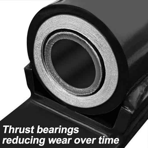 7" 2062P Heavy Duty Gate Hinges 1100lb Capacity - Bolt On/Weld On Carbon Steel Hinges for Driveway Gates, Fence & Barn Doors - Ball Bearing Design, Rust-Black Resistant Finish £¨2pcs£©