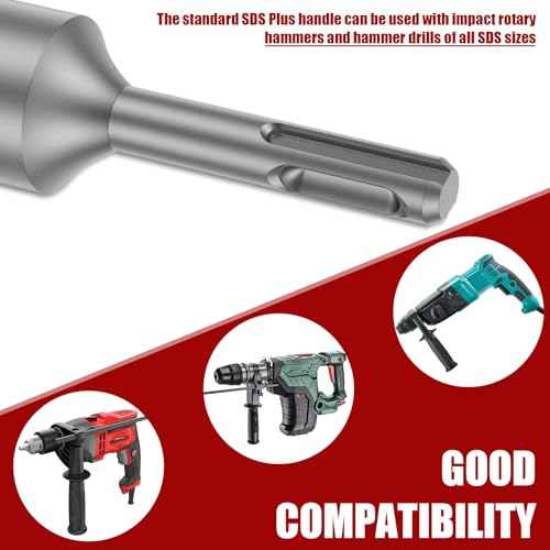 3PCS SDS Plus Ground Rod Driver Professional SDS Plus Ground Rod Bits Driver Socket One Piece Design for Commercial Industrial