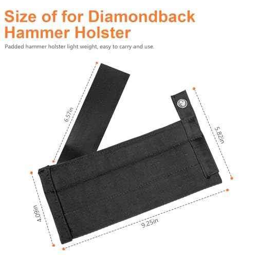Flat Bar Holster Replacement for Diamondback Utility Holster for Multitool Pouches, for Diamondback Hammer Holsters Tool Belts Holsters Sleeve Adjustable Strap - Suit for Carpenters, Roofers, Framers