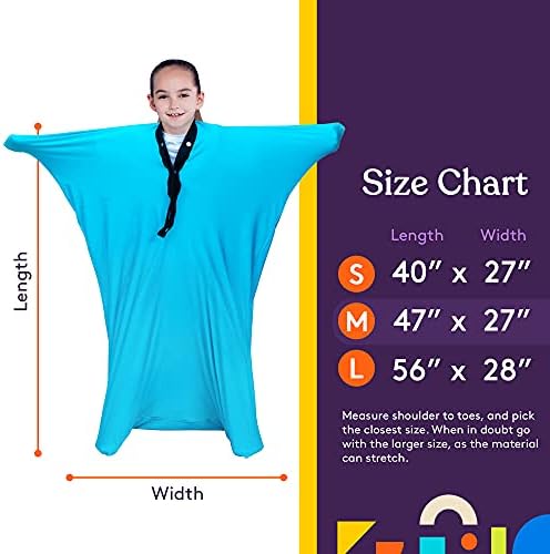 Special Supplies Sensory Body Sock Full-Body Wrap to Relieve Stress, Stretchy, Breathable Cozy Sensory Sack for Boys, Girls