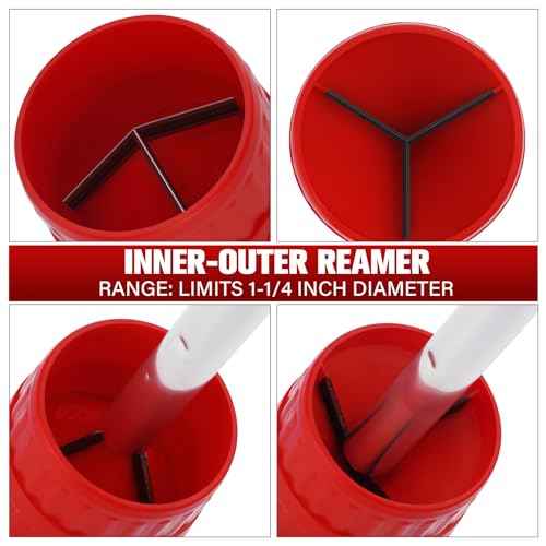 4-1 Tubing Cutter Set, Heavy Duty Pipe Cutter 1/4¡¯¡¯-2¡¯¡¯ OD, Mini Pipe Cutter 1/8¡¯¡¯-7/8¡¯¡¯OD, Mini Copper Pipe Cutter with Deburring Tool, PVC/Aluminium/Plastc Pipes, Suitable for repair & DIY workers