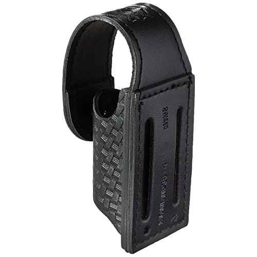 Safariland Duty Gear Bianchi 38-4-48HS: Mace Holdertop Flap, STX Basket Weave, Black