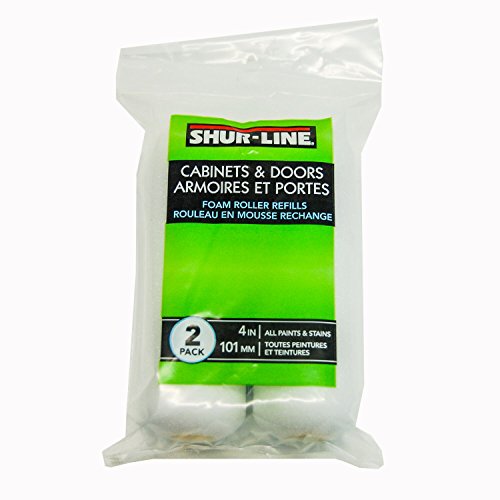 Shur-Line 4940C 4-Inch Foam Mini Roller Refills, 2-Pack