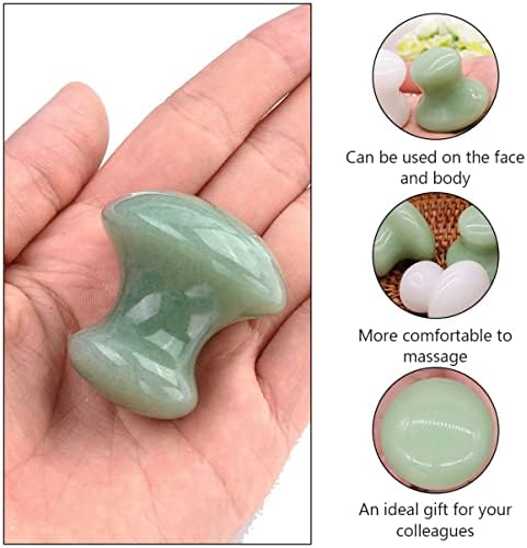 FRCOLOR 6pcs Compress Crystal Massage Scraping Woman Care for Massaging Meditation Shaped Cold Trigger Gua Beauty Ers Man, Mushroom Skin Eyes Health Boards Eye Face